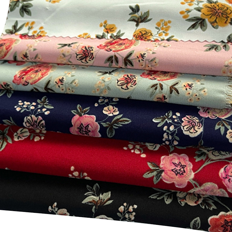 The factory-customized hibiscus linen printed large pattern fabric is suitable for dresses, bags, shoes, hats, textile leather jacquard yarn-dyed fabrics pic 15