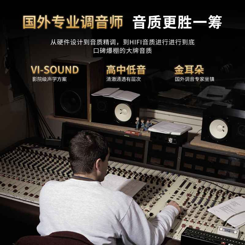 2025 Huaqiangbei L98 Glass Bluetooth Speaker, Manhattan Home Living Room Computer Subwoofer, Ambient Light Speaker Application Scenario