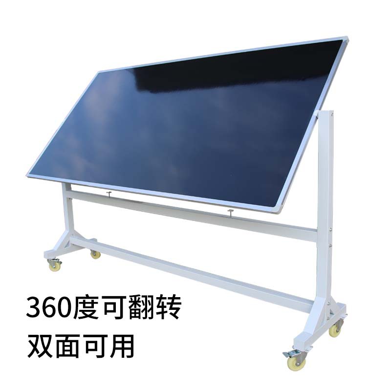 Thickened, movable bracket type blackboard flip writing board, magnetic double-sided whiteboard for home, office, school and training details Picture