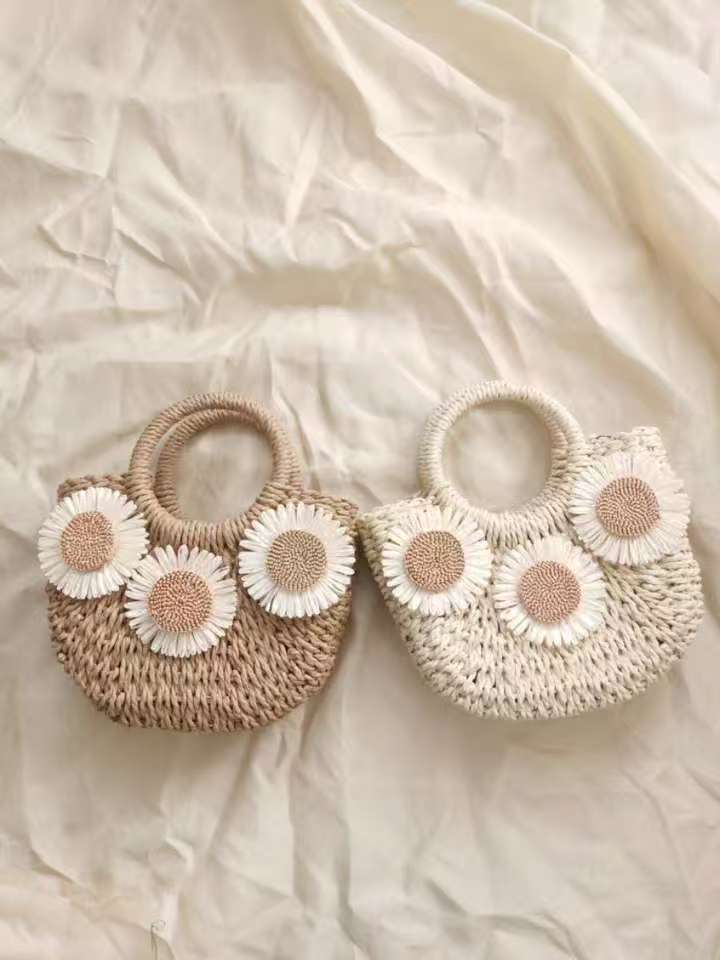 2025新款手工编织包女百搭斜挎单肩手提草编包时尚休闲女士包袋皮具潮流款详情1