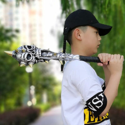 Mace Simulation Weapons Weapons Cos Role Play Halloween Prank Animation Movie Props Rubber Mold details Picture