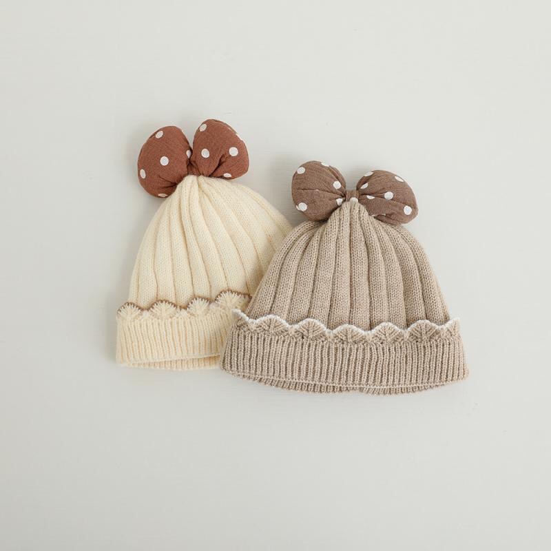 Baby Hat 2023 Autumn And Winter Baby Girl Ear Protection Wool Hat Winter Warm Baby Girl Knitted Hat Specification drawing