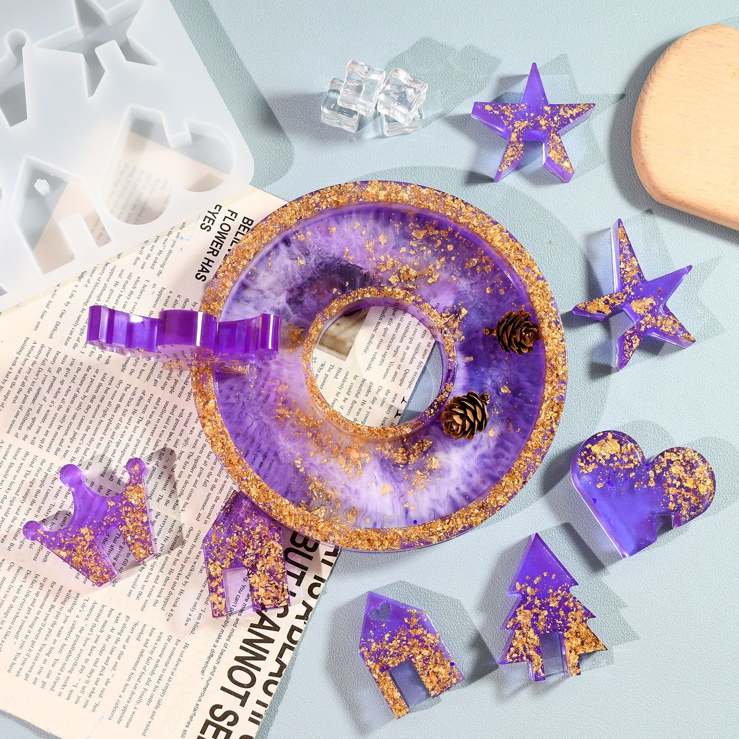 diy epoxy resin molds, Angel House ornaments, silicone molds, mirror resin molds, cross-border exclusive supply Application Scenario