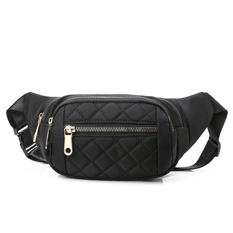 New Foreign Trade Waist Pack Wholesale Multi-Function Large Capacity Mobile Phone Bag For Men Women Embroidered Waist Pack Crossbody Chest Bag Item Picture