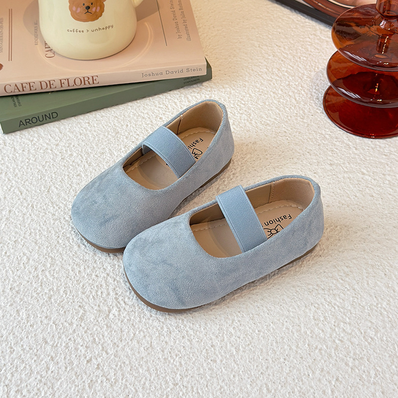 Cute candy-colored summer single shoes for girls 2025, pure color dance performance shoes for small, medium and large children, small leather shoes Specification image