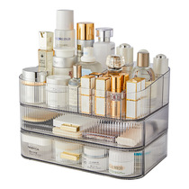 Light luxury transparent cosmetics storage box
