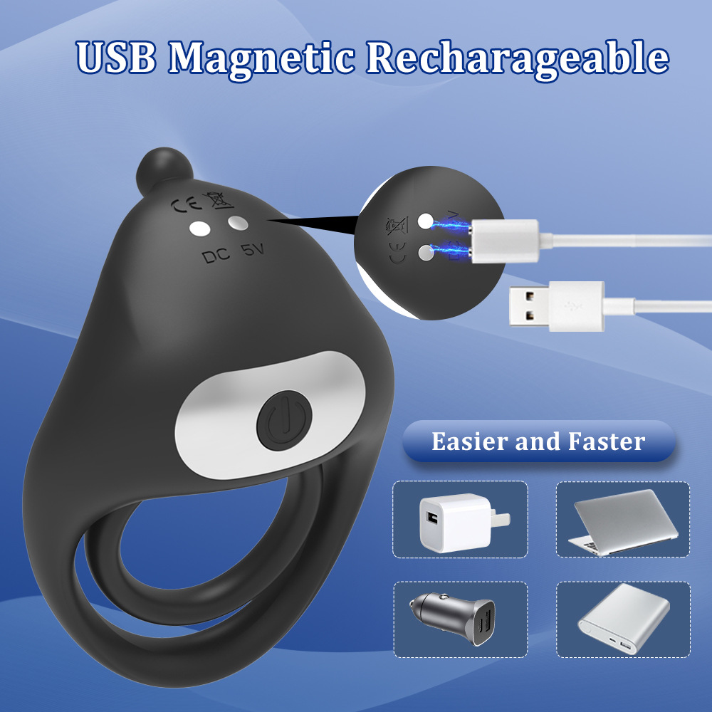 Wireless remote control of Darth Vader Lock Spirit Ring Resonance stimulation for flirting between men and women vibration ring details Picture