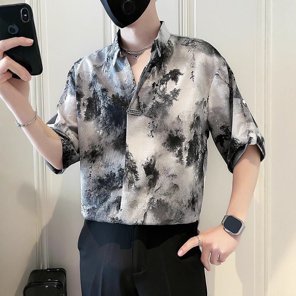 男士衬衫实物图