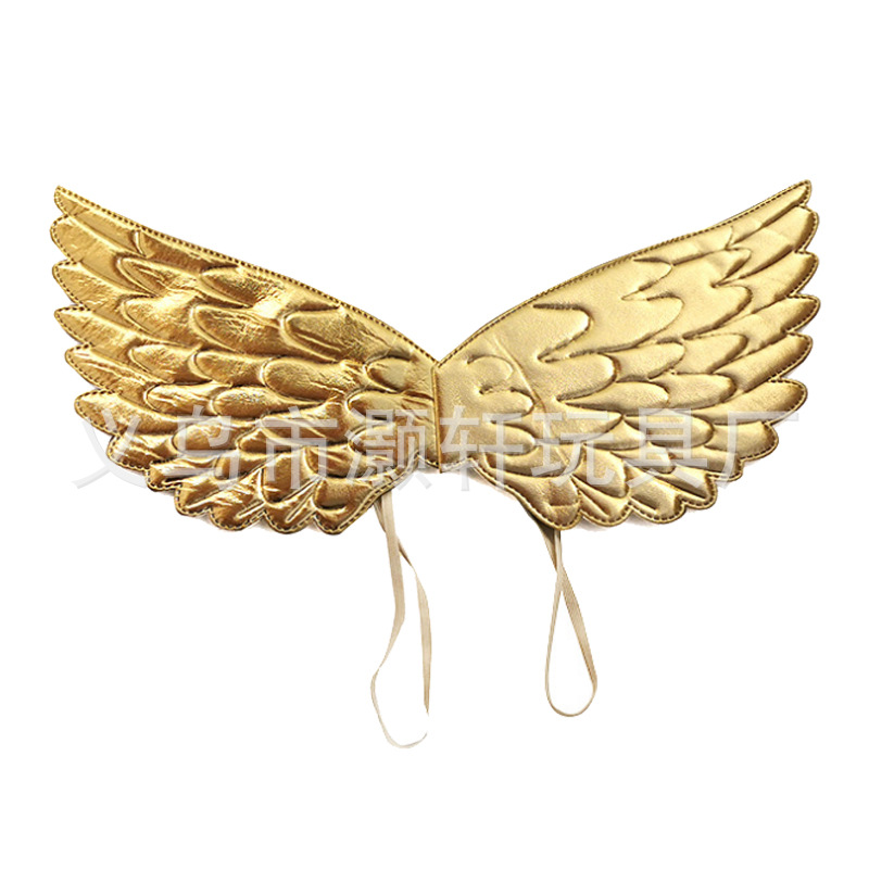 Cross border first birthday party decoration angel AB cloth bronzing size child princess wings details Picture