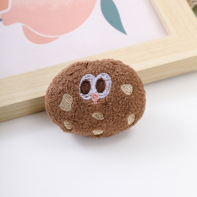 2023 Creative Cream Cookies Chocolate Plush Cartoon Little Red Book Funny Food Doll Accessories Diy Accessories details Picture