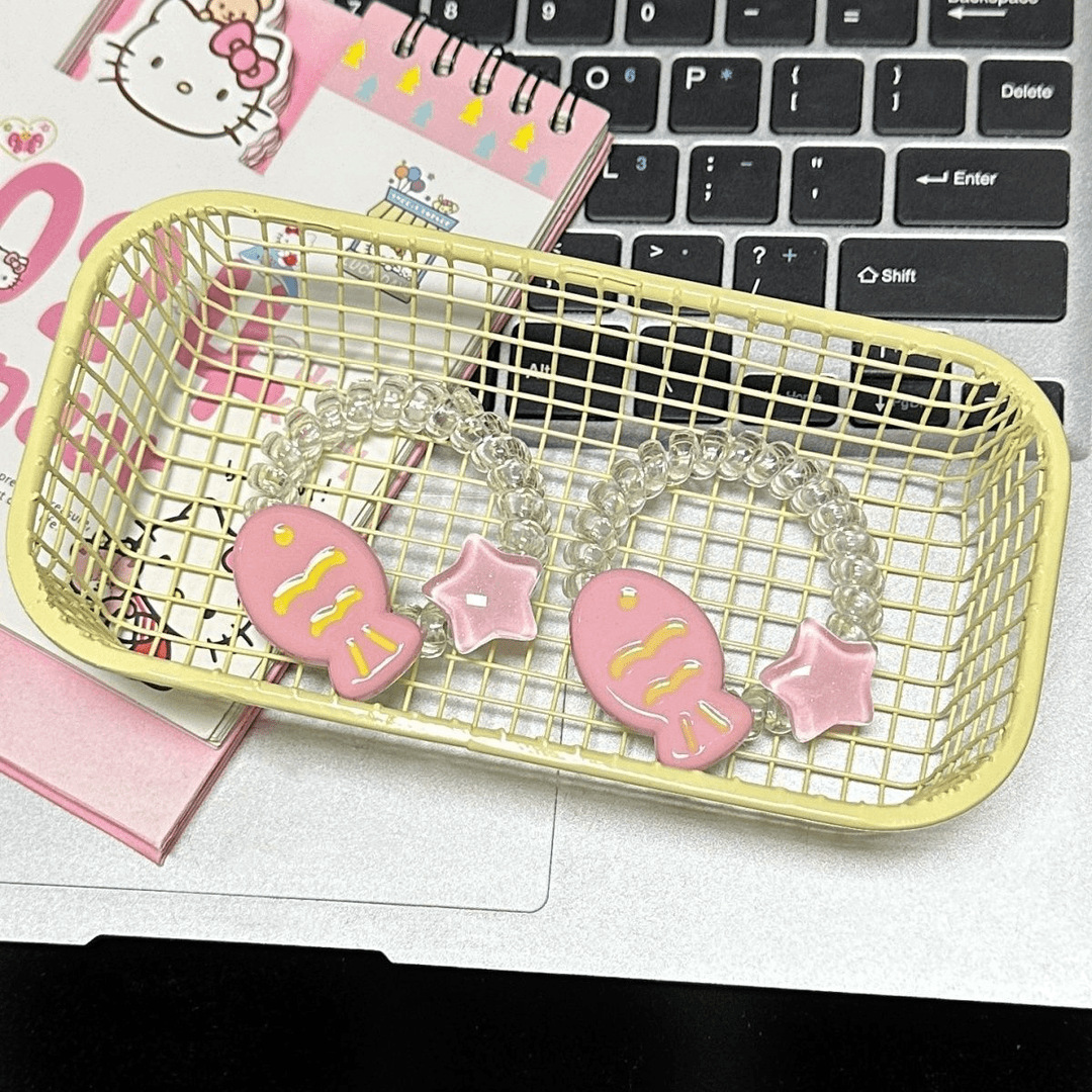 Chou Yu Yaki Star Phone Circle Korean version in Cute couple, colorful student, simple heart cartoon accessories, headwear and hair accessories Specification image