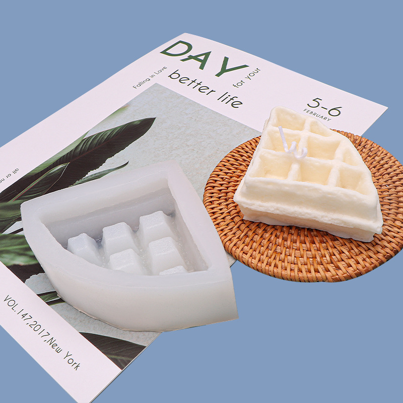 华夫饼蛋糕翻糖硅胶模具diy香薰蜡烛巧克力烘焙模具现货批发
