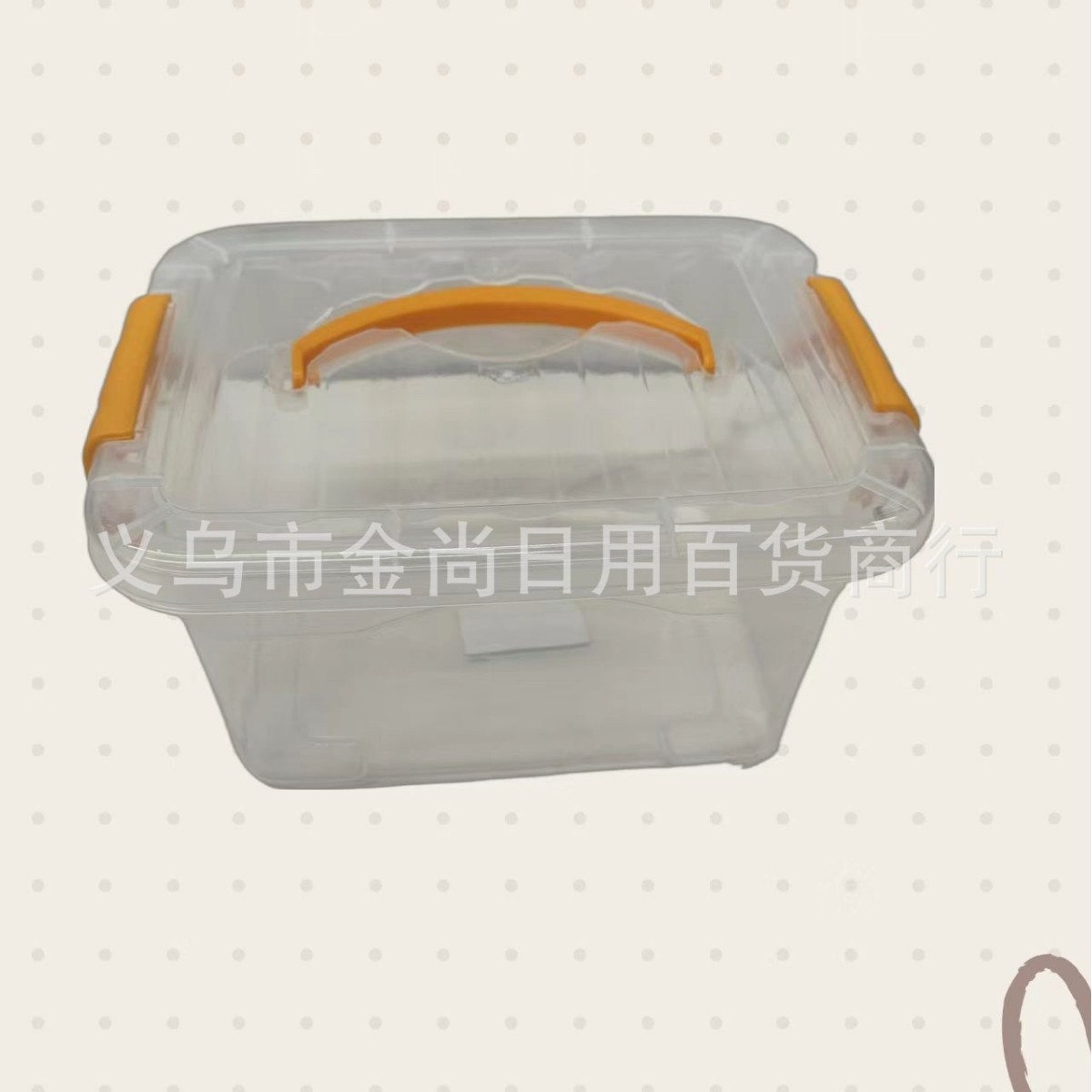 Plastic storage boxes, household transparent organizing boxes, car portable storage boxes, large-sized clothing storage boxes details Picture