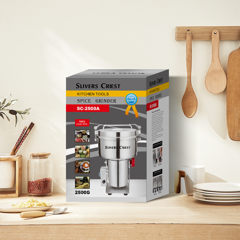 Foreign Trade Grinder, 2500G Stainless Steel Five-Grain And Spice Pulverizer, Grinding Machine Application Scenario