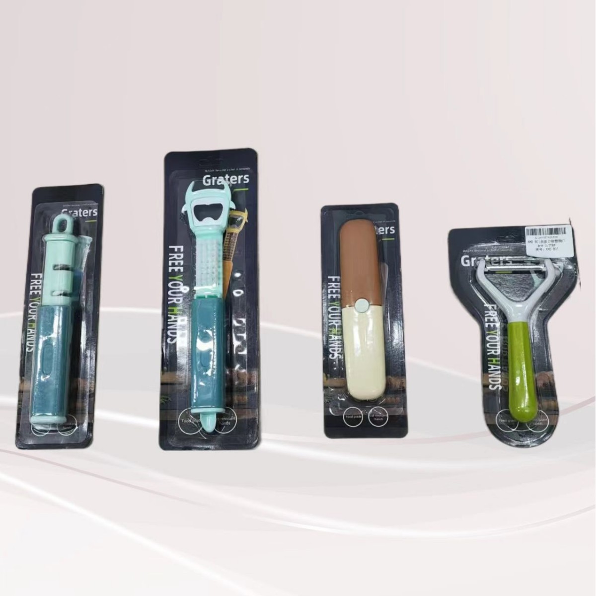 Multi-functional peeling and peeler, stainless steel peeler for peeling potatoes and cucumbers, a perfect outdoor barbecue tool Item Picture