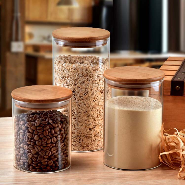 Manufacturers Supply Tea Jar Glass Sealed Jar Straight Kitchen Storage Jar Dry Fruit Snacks Candy Storage Bottle Specification drawing