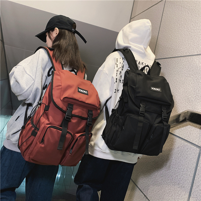2022 New School Bag Junior High School Students School Bag Tooling Korean Version Simple Large Capacity Backpack Application Scenario