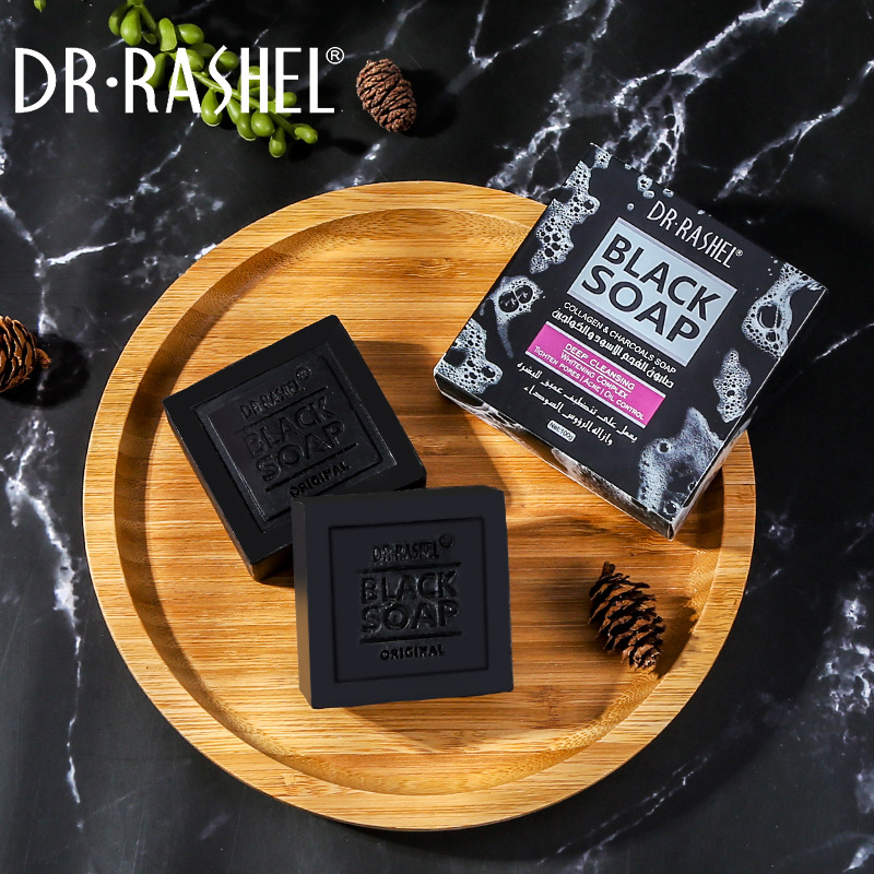 DRRASHEL 外贸soap洁面精油皂去黑头焕白竹炭手工皂手工皂滋润护肤香皂肥皂一件代发批发