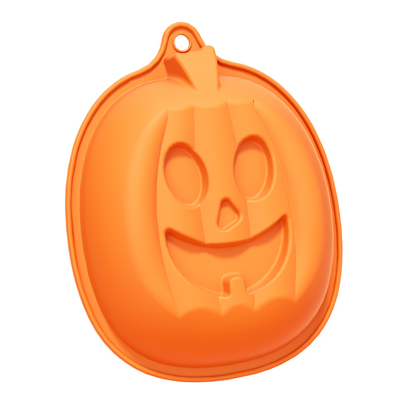 Cross-border Halloween pumpkin mold silicone DIY baking mold candle aromatherapy mold food-grade epoxy resin high-temperature resistant Item Picture