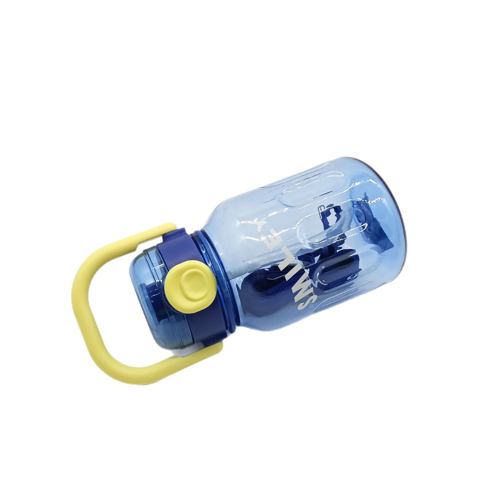 Portable outdoor sports color-blocking space cups, anti-drop water bottles, cross-border wholesale transparent water cups Item Picture