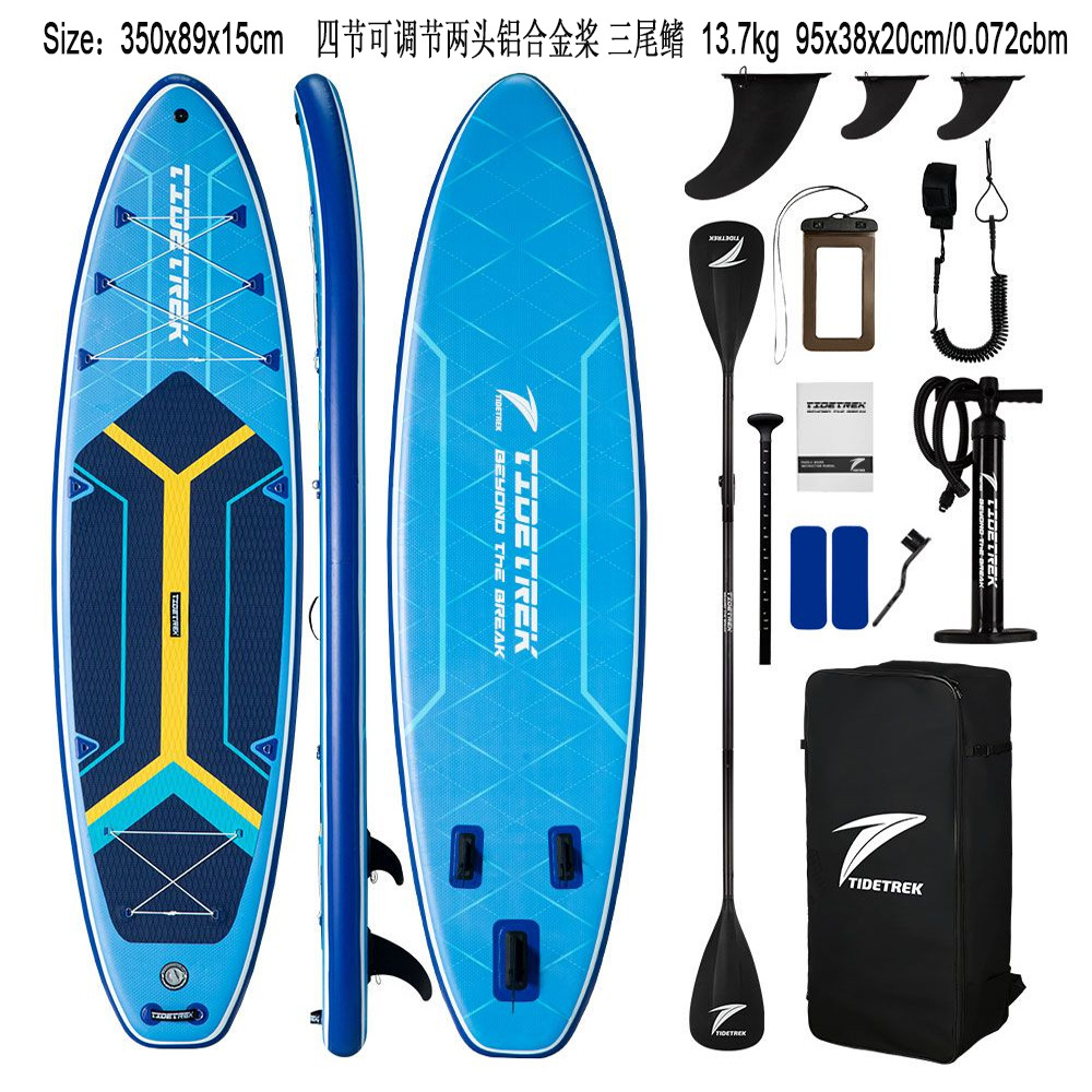 Green Light Forest Inflatable Stand-up Paddleboard Set with accessories, backpack, adjustable paddle, SUP surfboard pic 27