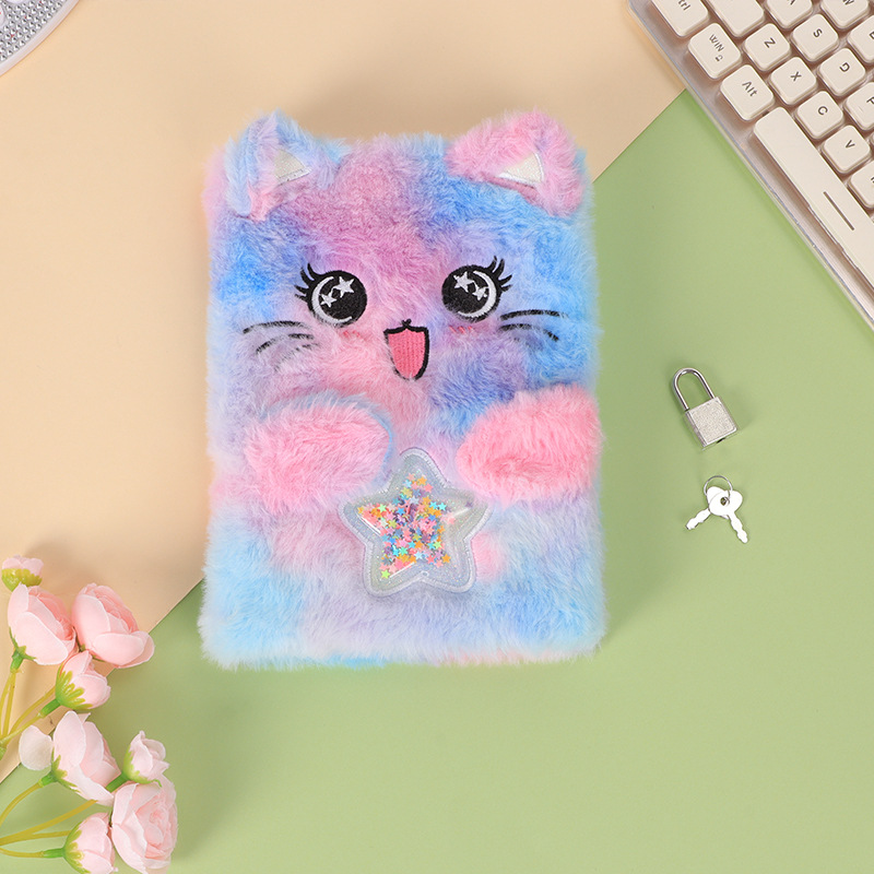 亚马逊直供A5毛绒本可爱动物爆款笔记本创意新款学生文具厂家批发详情图4