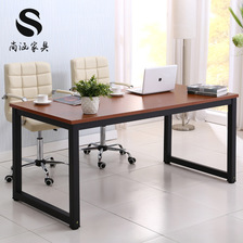 简易书桌电脑桌台式家用办公工作展示台学习桌办公桌长方形小桌子
