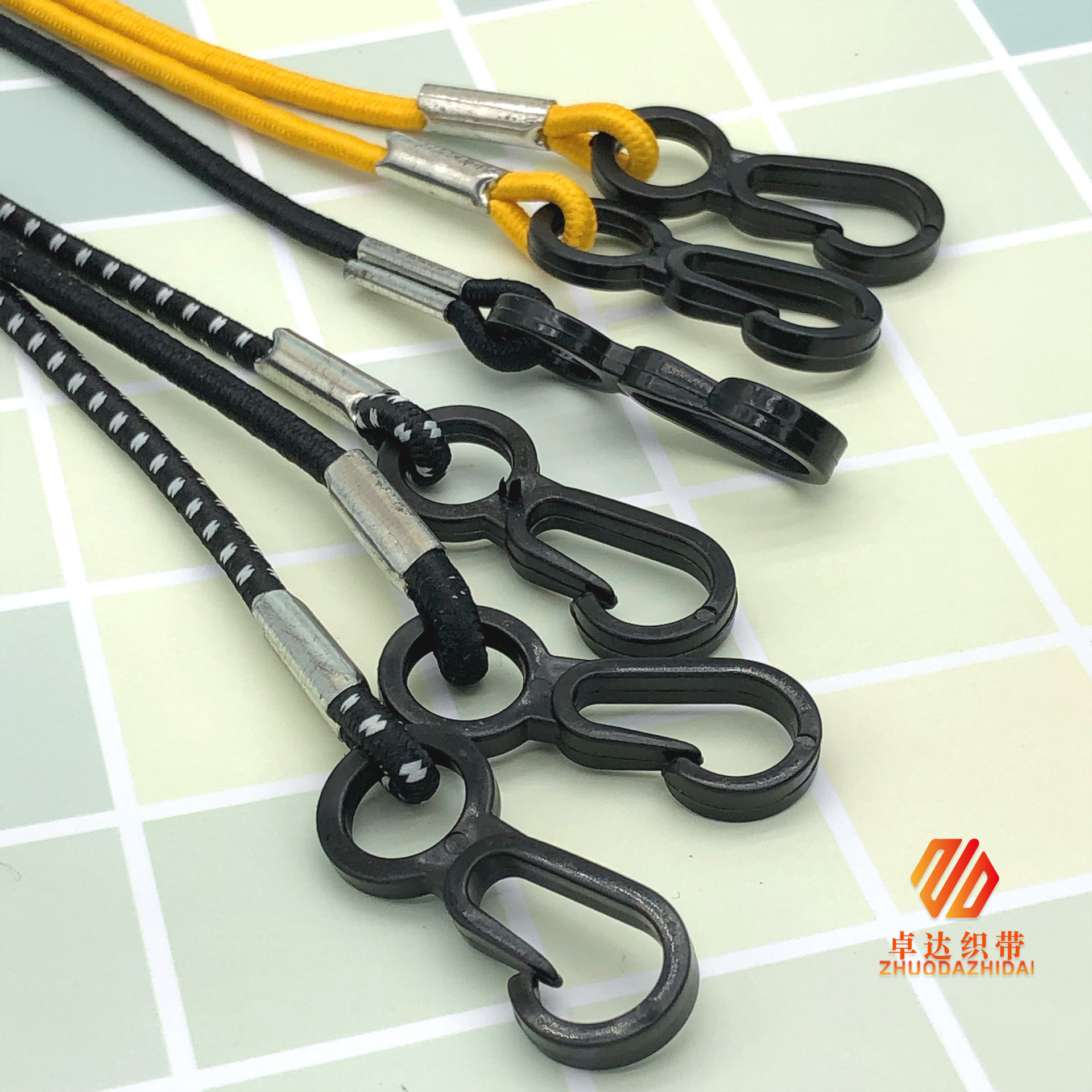 Manufacturers Spot Color Mask Lanyard Windshield-Proof Jacket Drawstring Mushroom Buckle Adjustable Elastic High Elastic Elastic Specification drawing