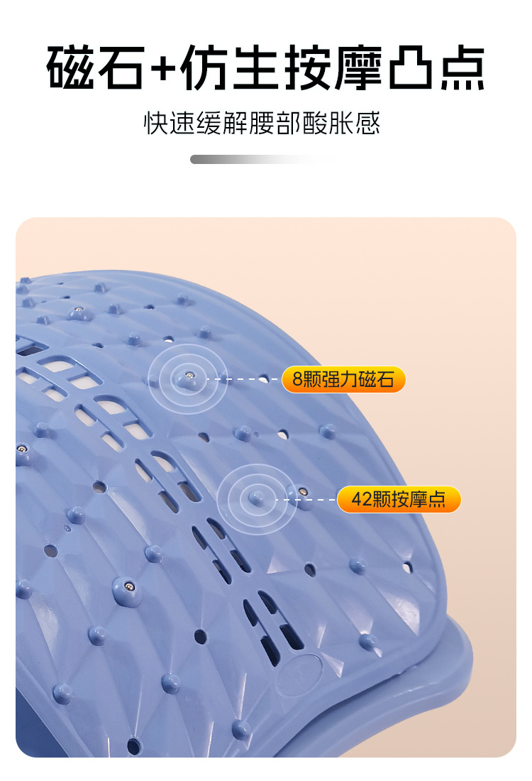 顶腰板脊椎矫正器腰椎牵引腰部托举家用可调节气囊舒缓拉伸脊柱弯详情10