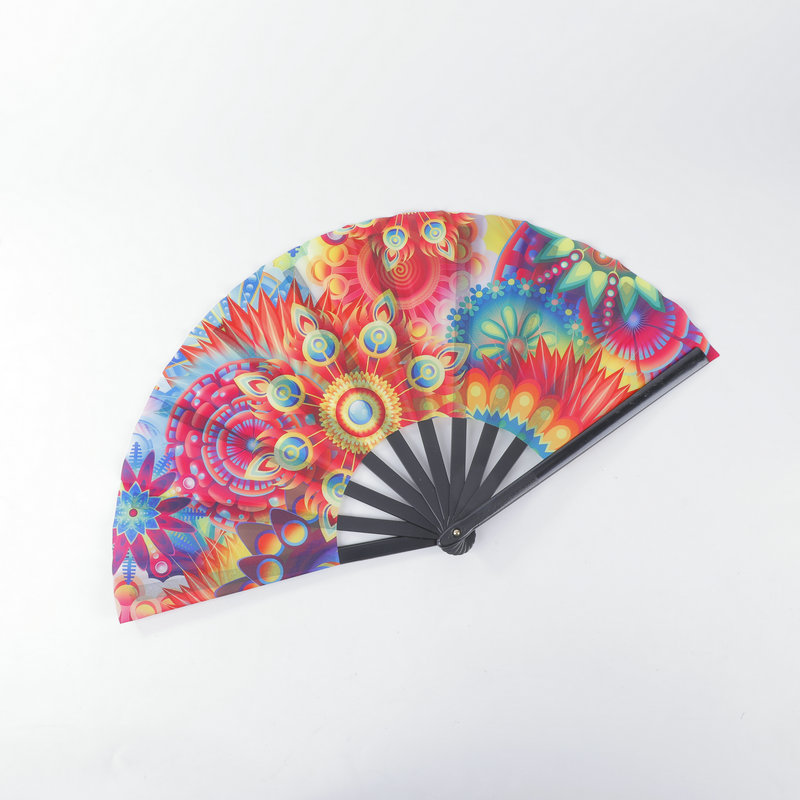 现货批发功夫扇大扇子功夫扇塑料扇骨广告扇图案亚马逊热门爆款详情12