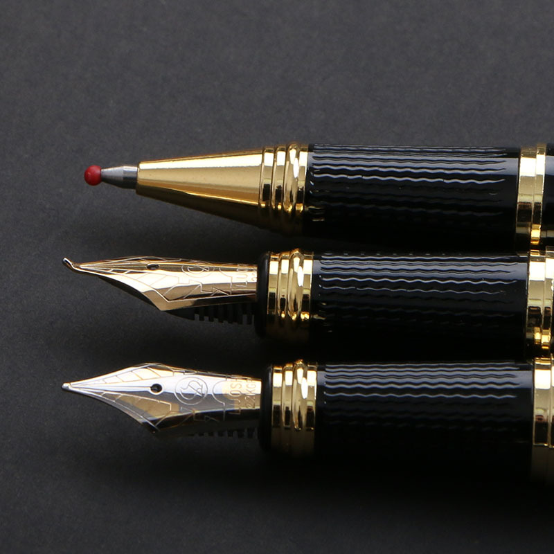 Roche high-end art pen, business office metal signature pen, corporate and university LOGO gift pen, gift box set Specification image