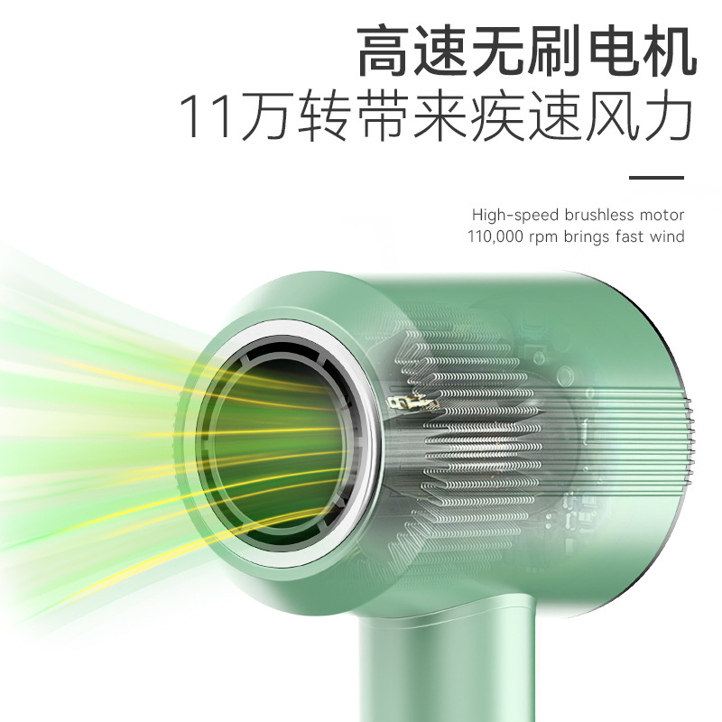 Kerme nuevo alto nivel de apariencia hotel home general secador de pelo de alta velocidad alta potencia temperatura constante no daña el cabello secador de pelo Specification image