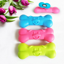 Pet toy TPR dog face bone Bite resistant dog toy teething training dog interactive boredom