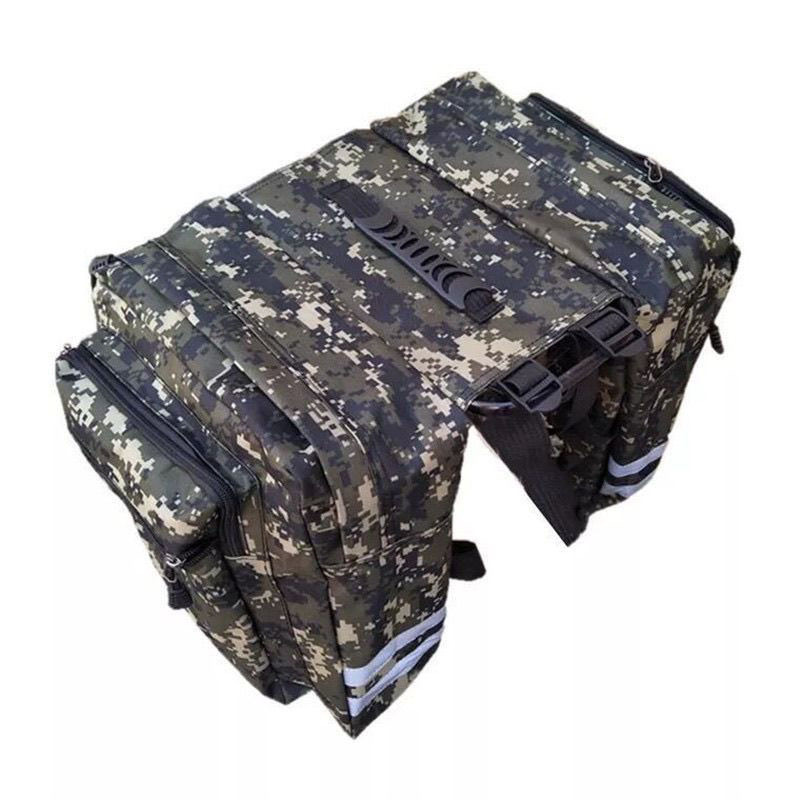Bicycle bag, mountain bike riding bag, large new camouflage bicycle, rear shelf pack, rear seat tail camel bag Item Picture