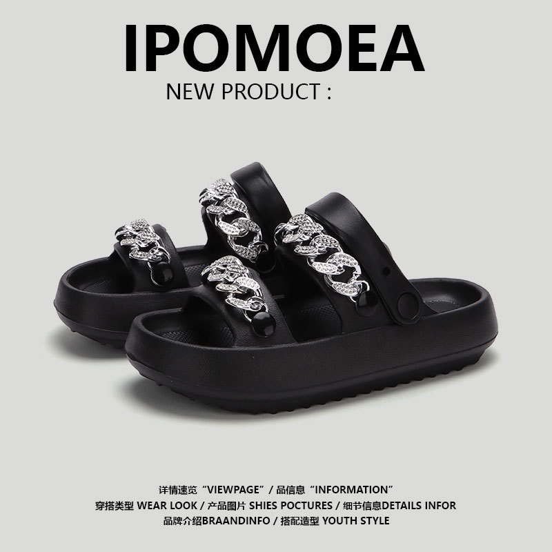 Platform Slippers Women's Summer New Shoes On Poo Feeling Eva Sandals Two Wear Soft Soles Outside To Wear Beach Sandals Wholesale Application Scenario