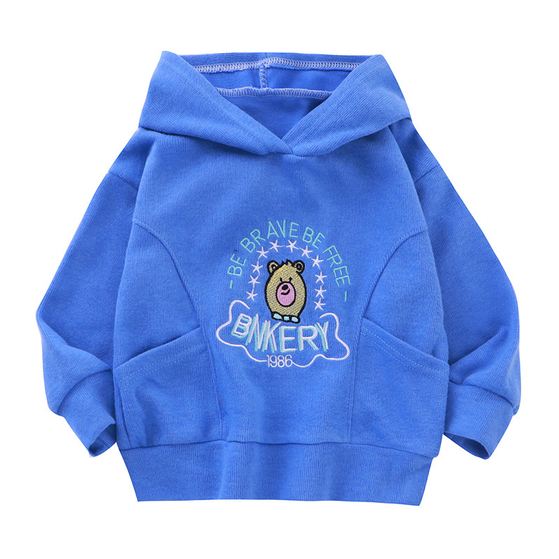 Children's clothing, children's hooded sweatshirts, autumn and winter styles for boys and girls, long-sleeved outer tops, base layers, and baby casual pullovers Item Picture