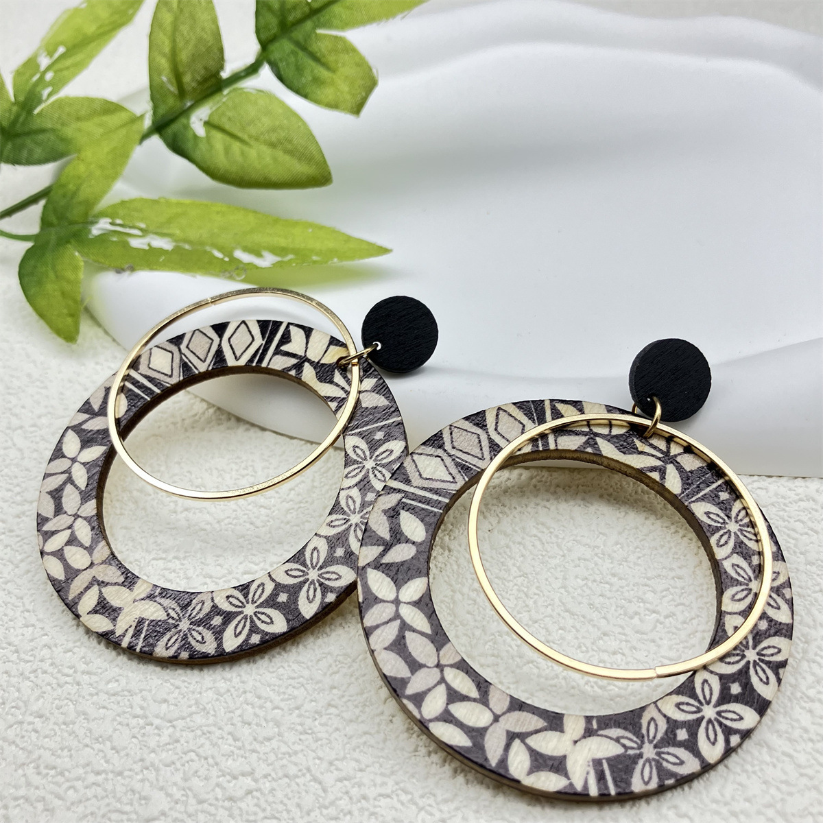 Cross-Border Japanese Earrings Foreign Trade Yiwu Jewelry Manufacturers In The Stock Of Antique Retro Jewelry New details Picture