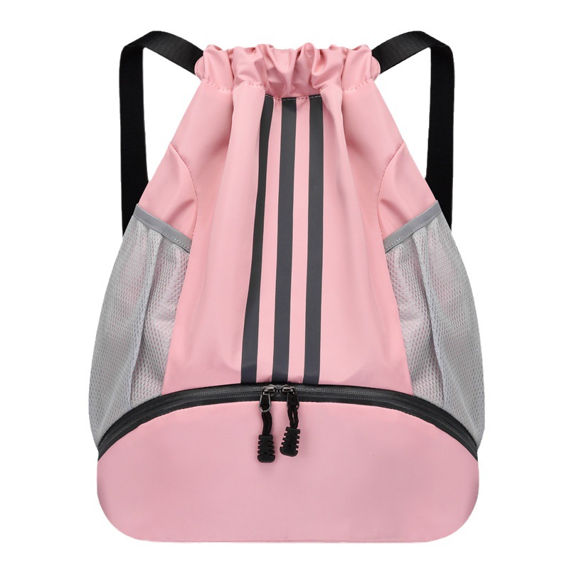 Oxford Cloth Backpack Basketball Bag Separate Shoe Position Wet And Dry Separate Swimming Bag Outdoor Sports Shoulder Drawstring Bag Item Picture
