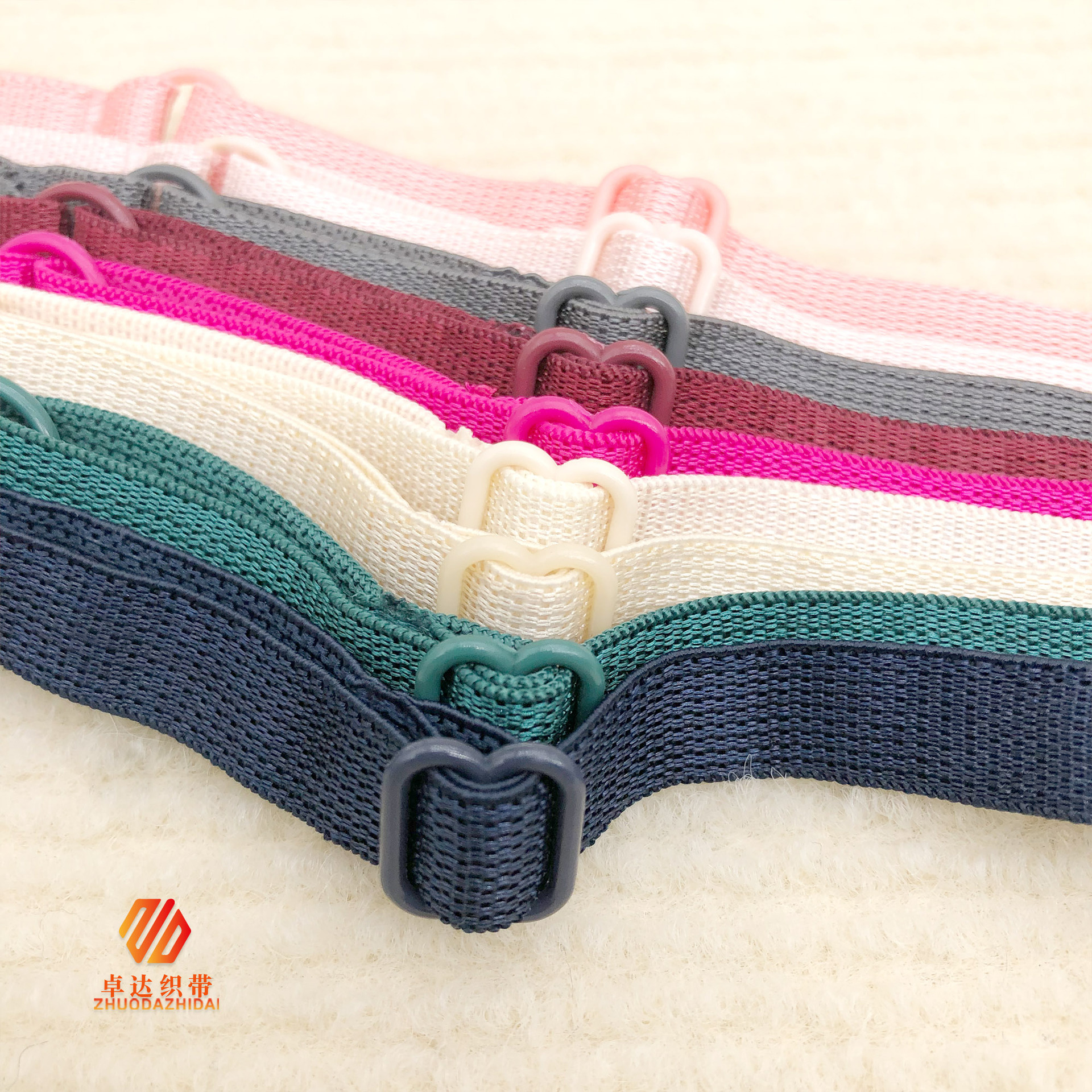 Stock 21 Colored 1Cm Underwear Strap Finished Hat Adjustment Belt High Elastic Webbing Finished Sling Elastic Belt Application Scenario