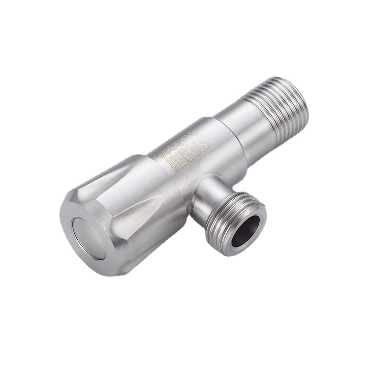 304 stainless steel Angle valve, copper core cold and hot water inlet eight-shaped valve, toilet, water heater Angle valve, stop valve, household Item Picture