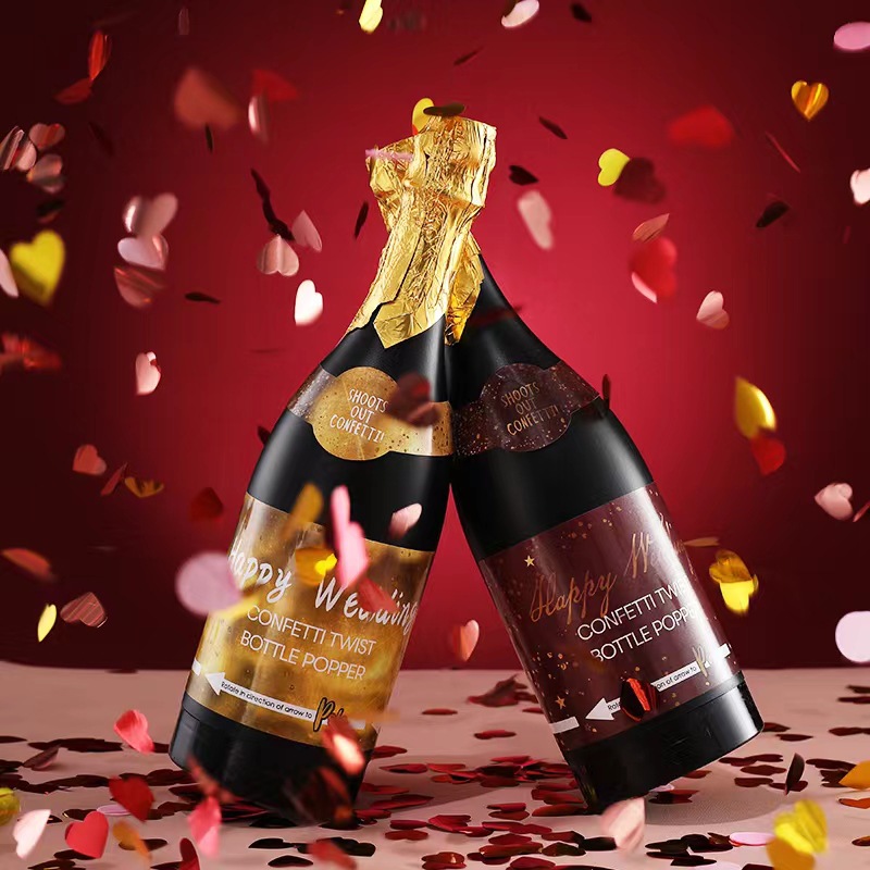 Wedding supplies: Wedding spray flower tubes, wedding small firecrackers, hand-held champagne spray flower tubes for welcoming the bride, opening ceremony ceremonial flowers