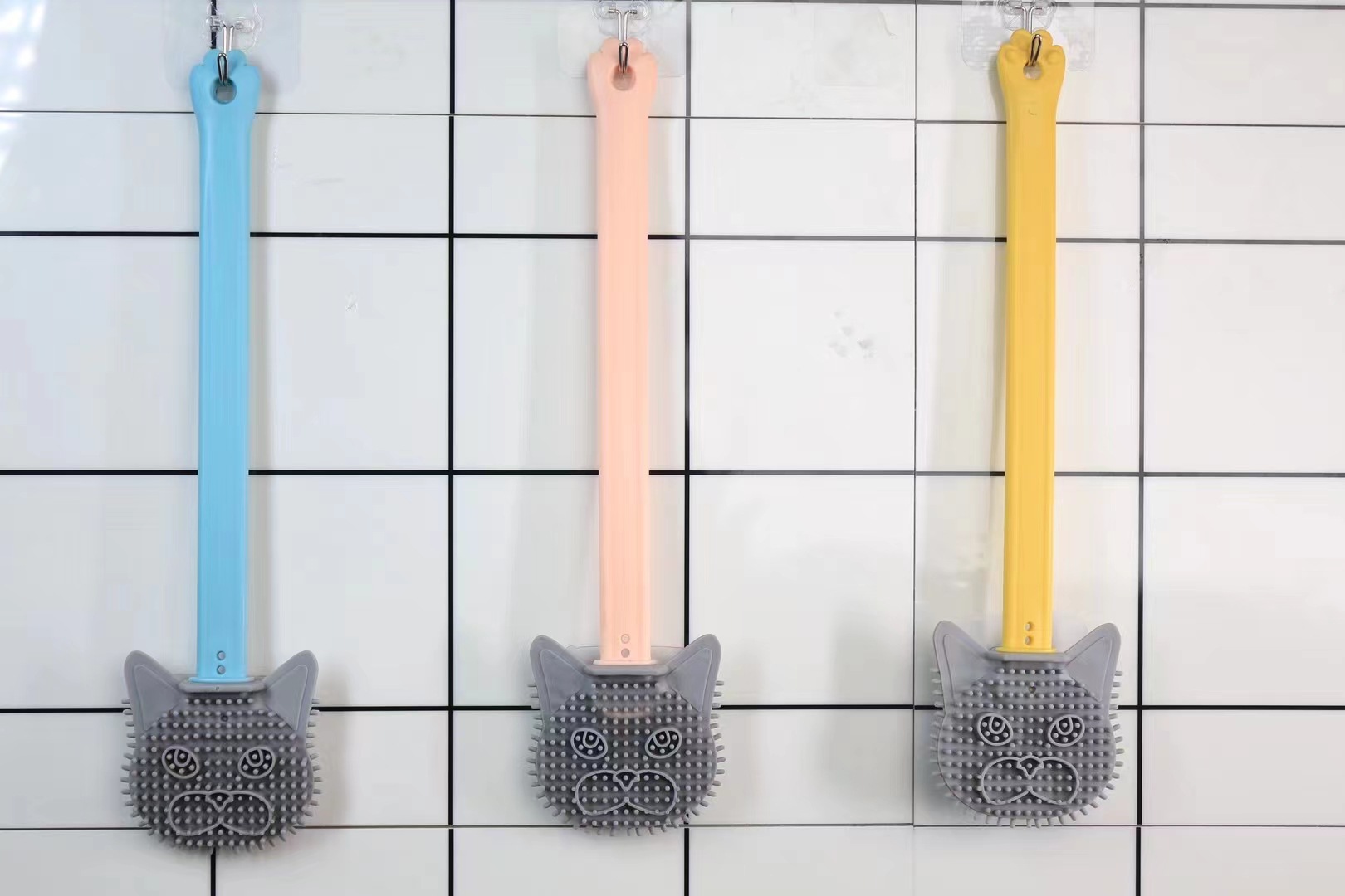 马桶刷家用无死角卫生间免打孔硅胶清洗神器挂墙式壁挂式厕所刷子