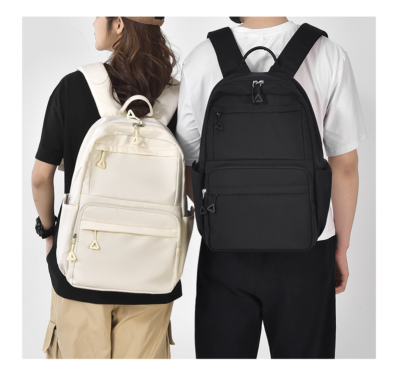 New 14-inch Korean-style simple backpack, large capacity for students, junior high school, senior high school and college students, casual style wholesale pic 30