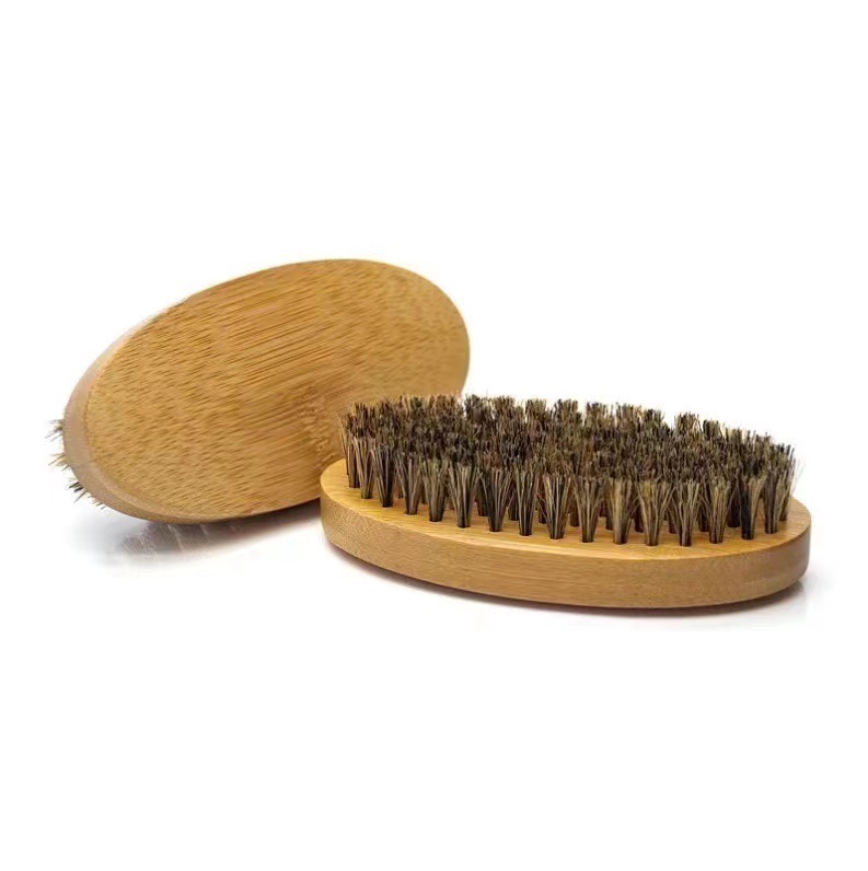 Manufacturers Wholesale Solid Wood Bristle Men's Oil Hair Styling Beard Brush Broken Hair Cleaning Daily Clean Hair Comb Application Scenario