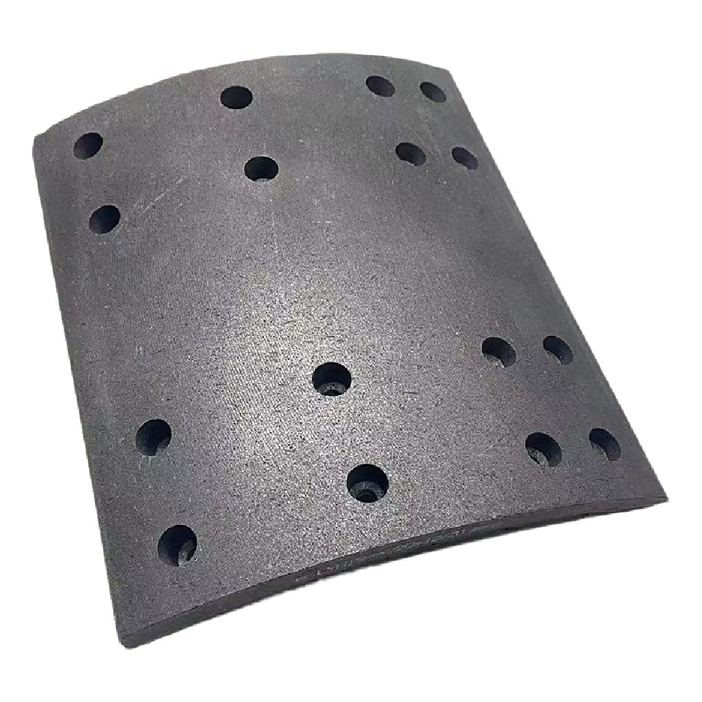 The factory supplies cross-border 4515 and 4551 truck trailer braking systems, brake pads, brake linings and friction pads details Picture