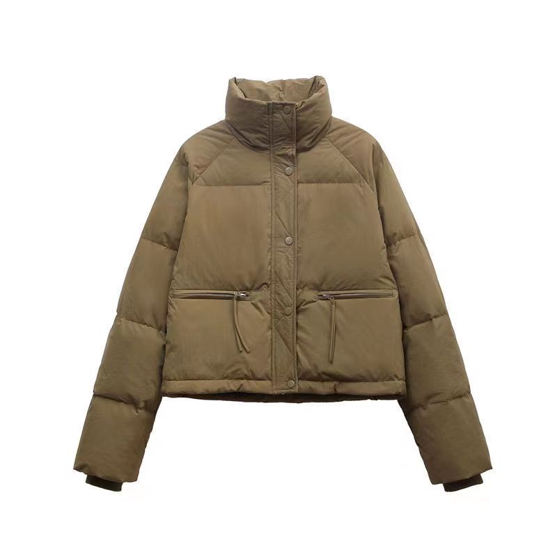 Foreign Trade Anti-Season New Cotton-Padded Women Short All Korean Version Stand Collar Small Thick Bread Coat Coat Tide Item Picture