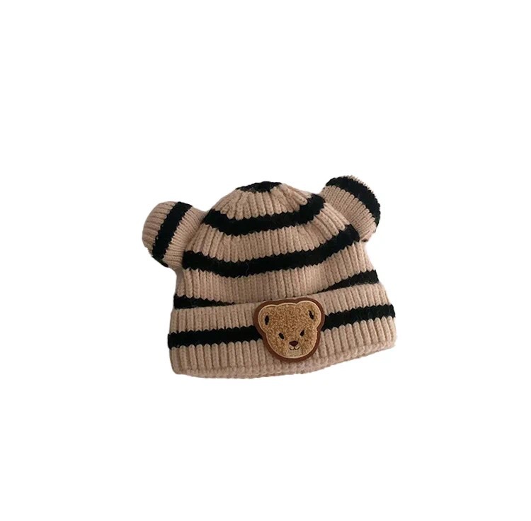 Baby Hat 2022 Autumn And Winter New Cute Baby Warm Ear Cap Knitted Hat Men's And Women's Baby Wool Hat Item Picture