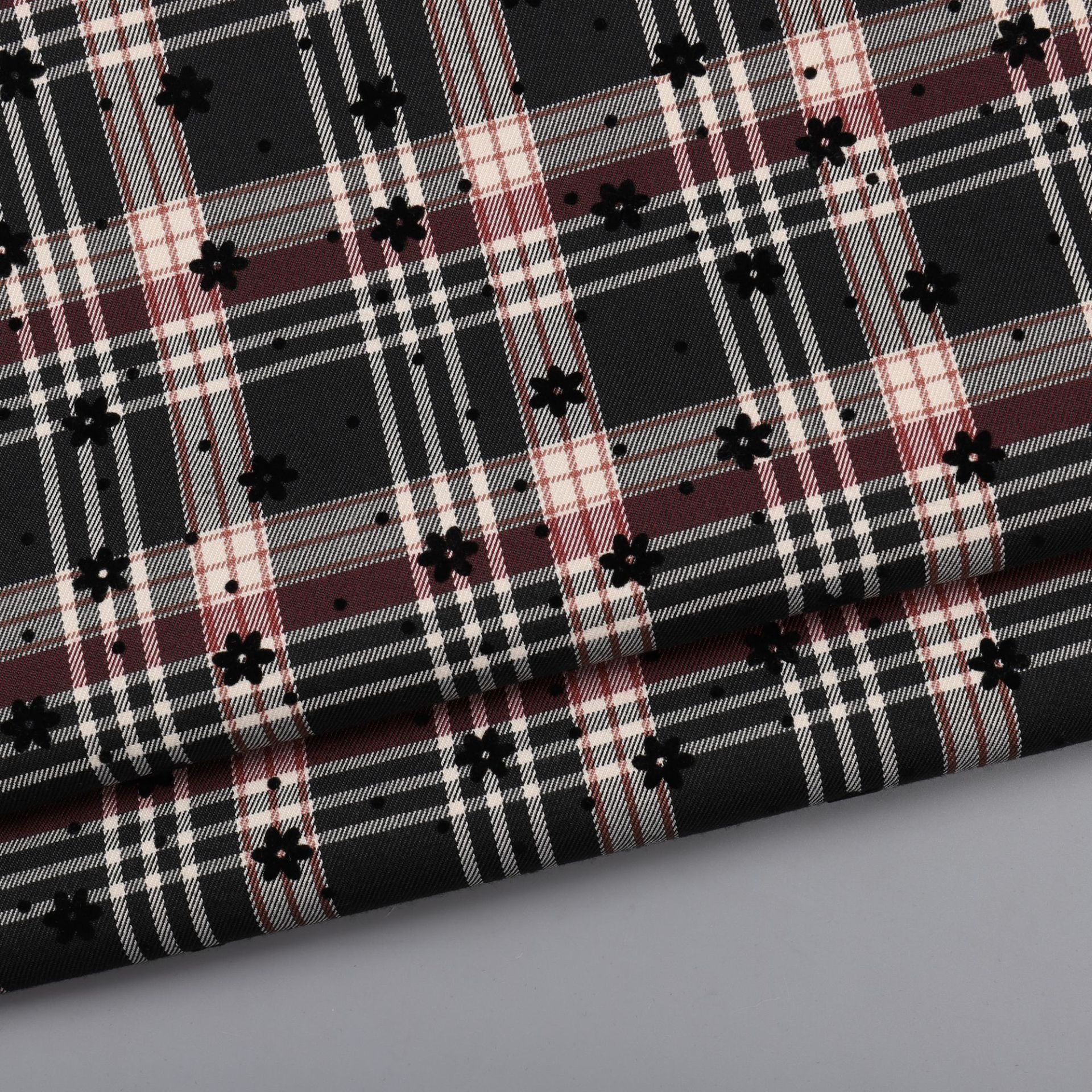 Spades Tr Yarn-Dyed Twill Plaid Jk Check Skirt Bag Shoes Hat Hair Accessories Bow Tie Small Wave Dot Flocking Fabric full figure