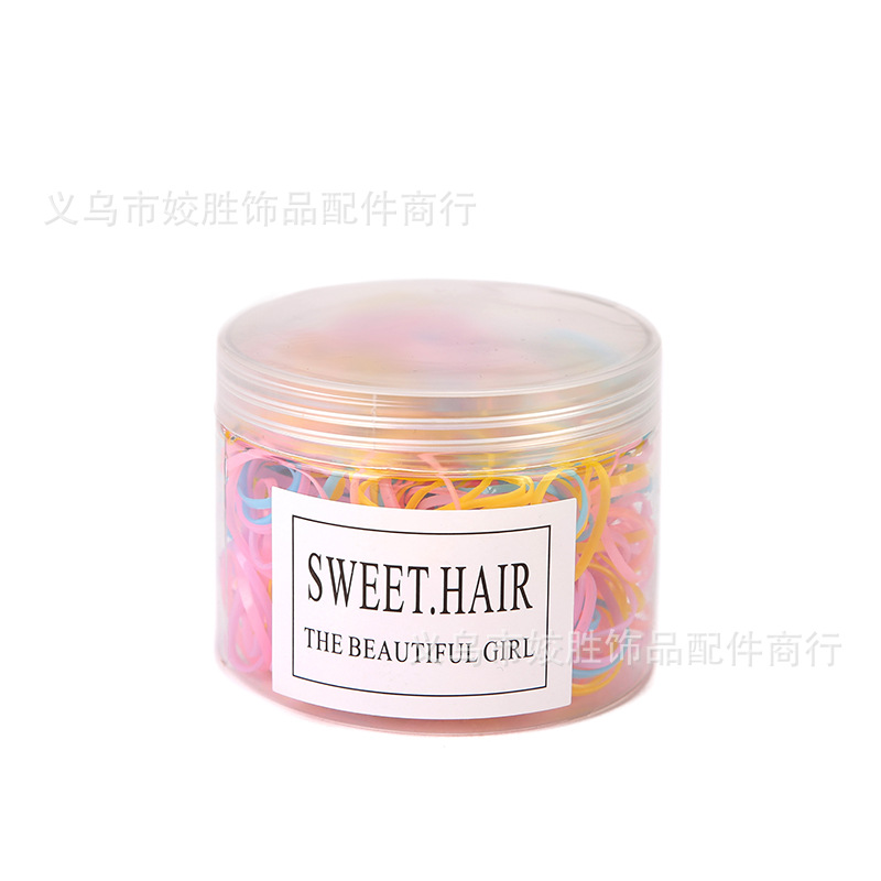New minimalist rubber band manufacturer wholesale, seamless, hair-safe, girls' small rubber bands for tying hair, baby hair bands Item Picture