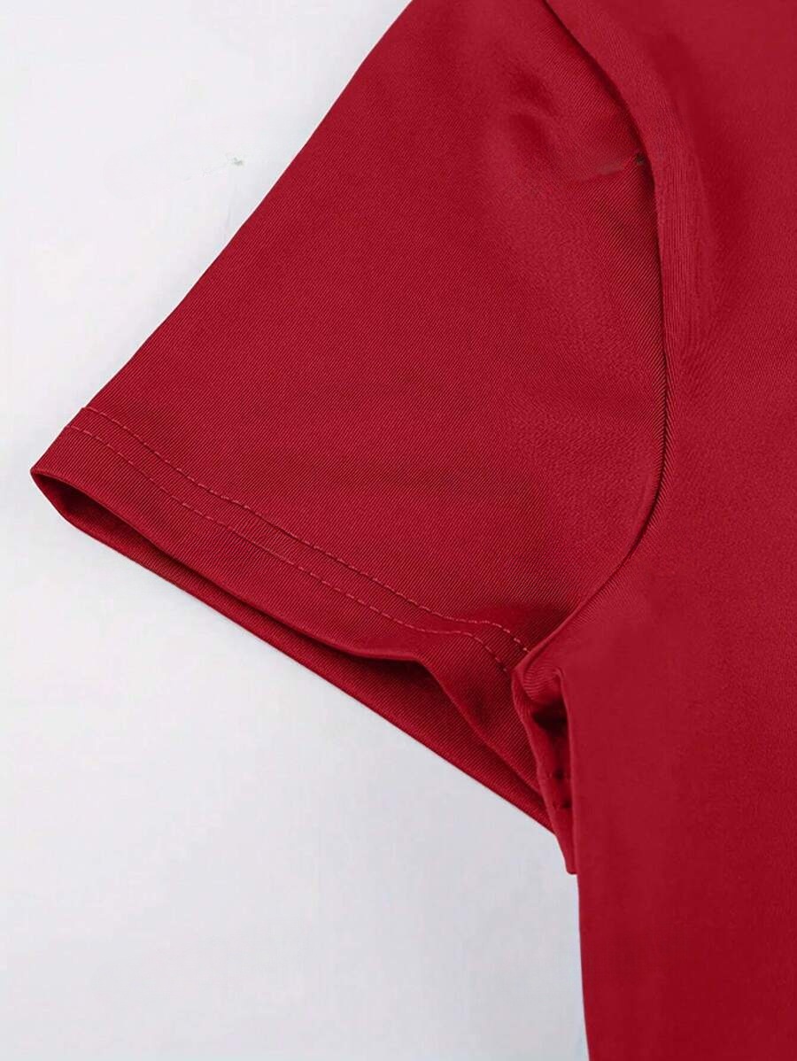 2026 amazon temu hiyin estilo europeo y americano explosión color sólido cuello redondo básico manga corta estilo corto camiseta transfronteriza comercio exterior mujeres pic 7